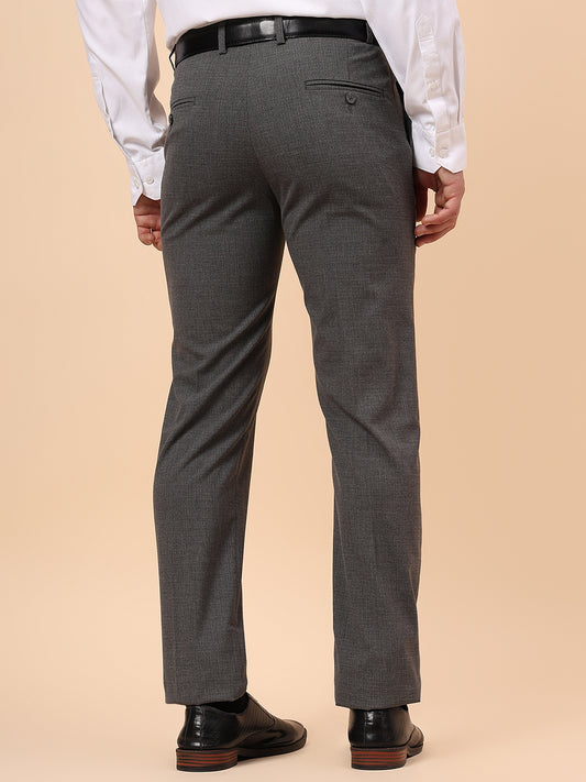 Formal Trouser for Men | Breathable & Soft with Color Fastness Regular Fit Poly Viscose Fabric Solid Pattern Hook & Eye Closure