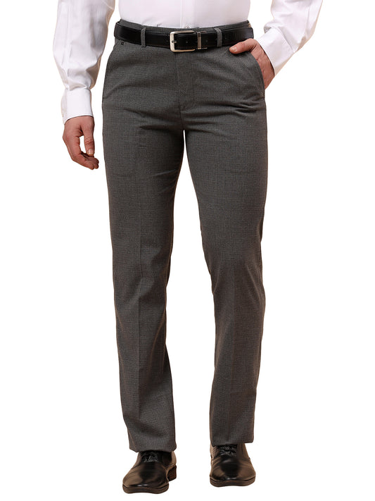 Formal Trouser for Men | Breathable & Soft with Color Fastness Regular Fit Poly Viscose Fabric Solid Pattern Hook & Eye Closure