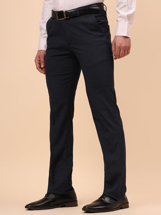 Formal Trouser for Men | Breathable & Soft with Color Fastness Regular Fit Poly Viscose Fabric Solid Pattern Hook & Eye Closure