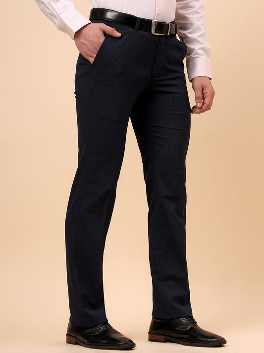 Formal Trouser for Men | Breathable & Soft with Color Fastness Regular Fit Poly Viscose Fabric Solid Pattern Hook & Eye Closure