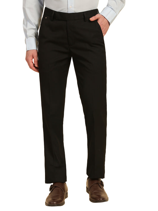 Formal Trouser for Men | Breathable & Soft with Color Fastness Regular Fit Poly Viscose Fabric Solid Pattern Hook & Eye Closure