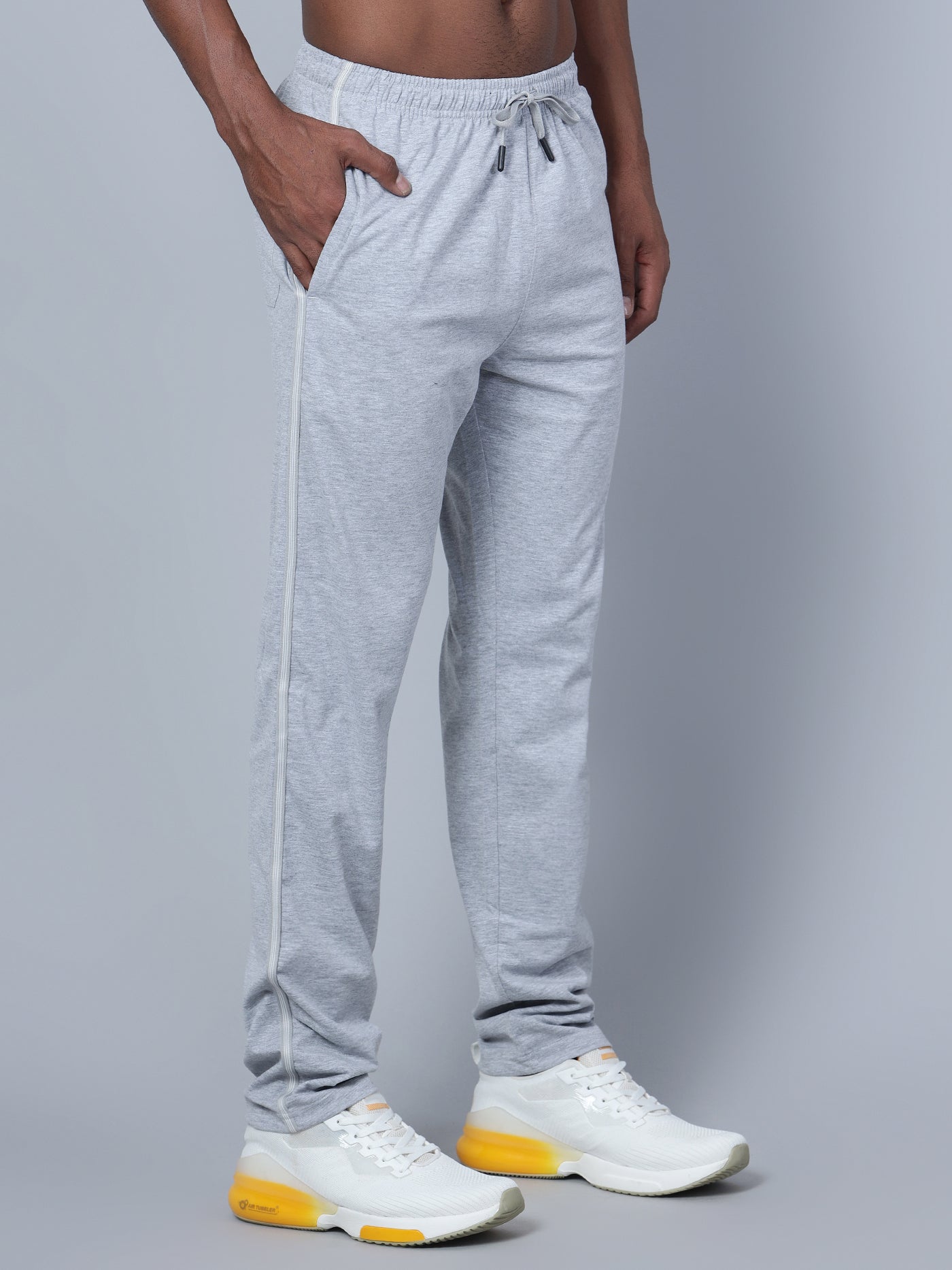 Cantabil Men Grey Track Pant (7134682775691)