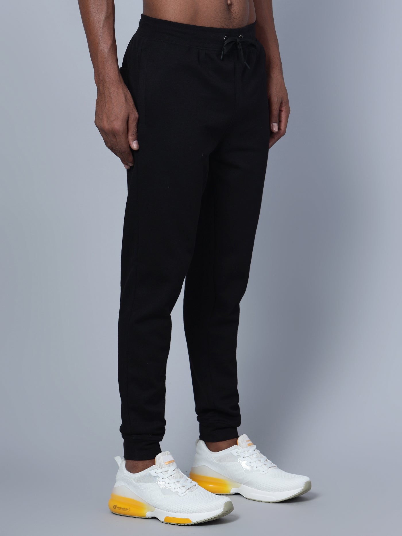 Cantabil Men Black Track Pant (7134683529355)