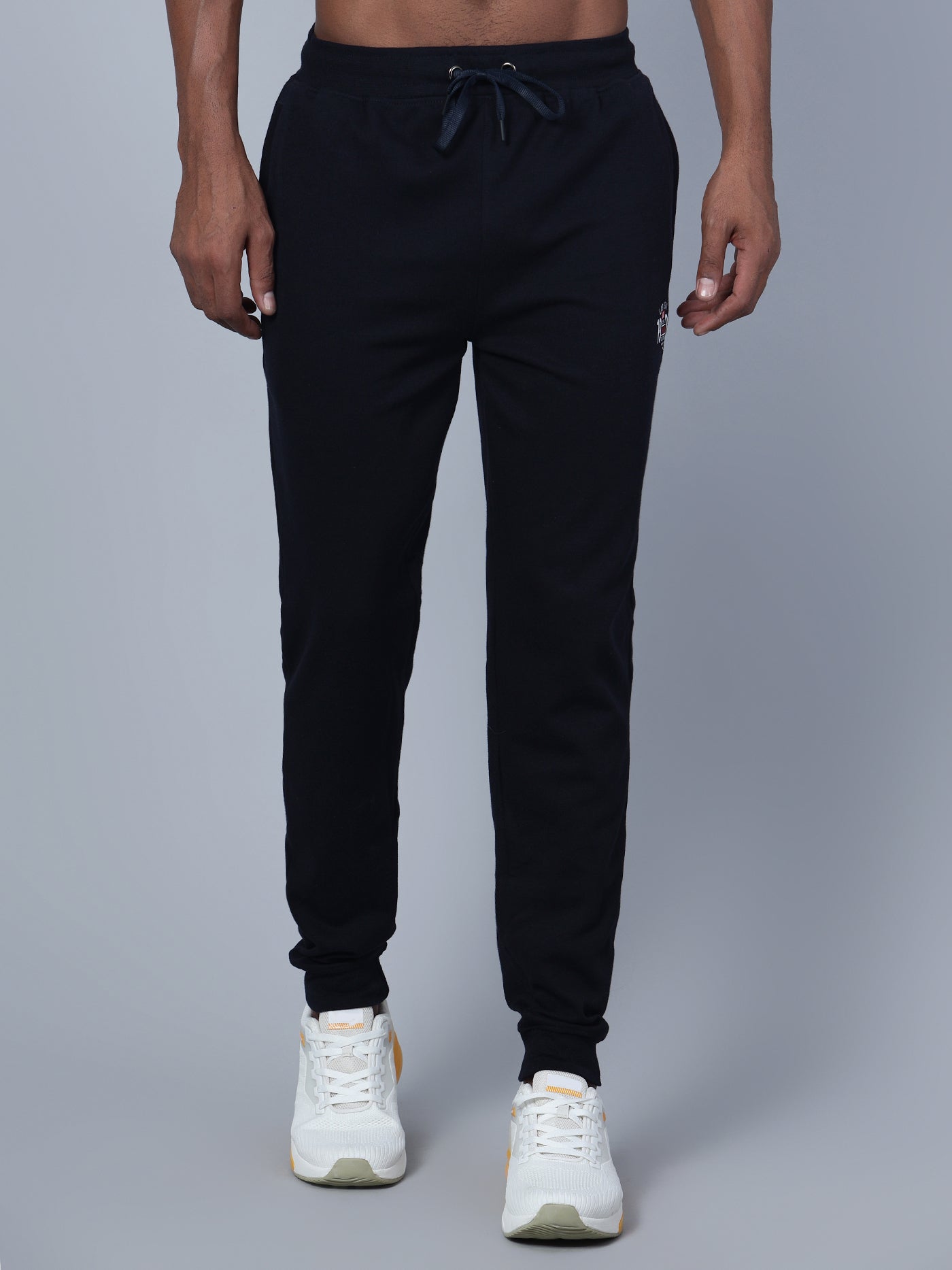 Cantabil Men Navy Blue Track Pant