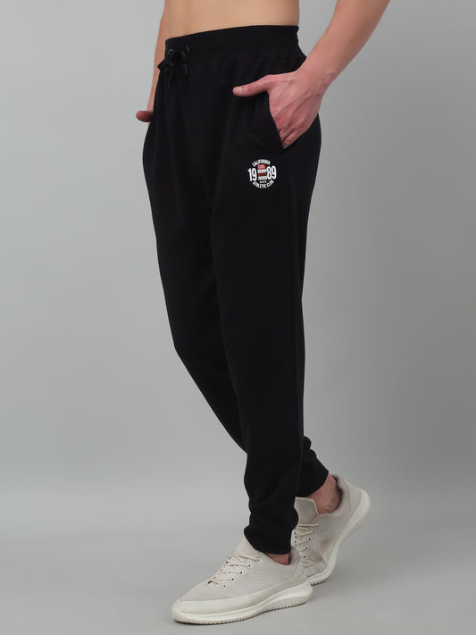 Men's Navy Blue Summer Solid Drawstring Casual Track Pant