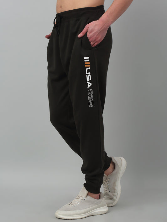 Men's Olive Green Summer Solid Drawstring Casual Track Pant