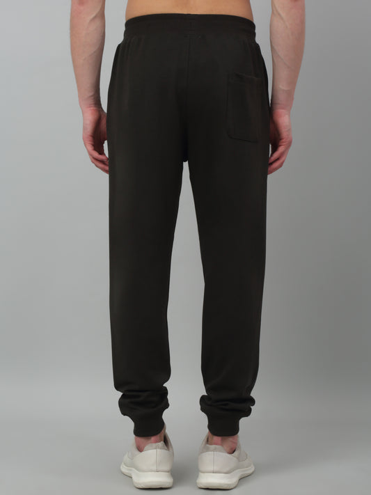 Men's Olive Green Summer Solid Drawstring Casual Track Pant