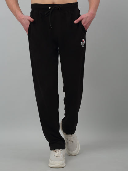 Men's Black Summer Solid Drawstring Casual Track Pant