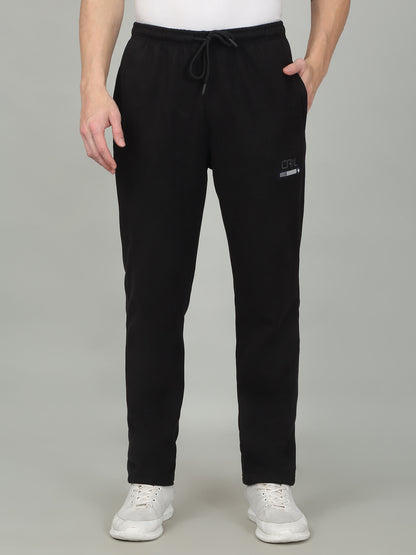 Men's Solid Black Trackpant