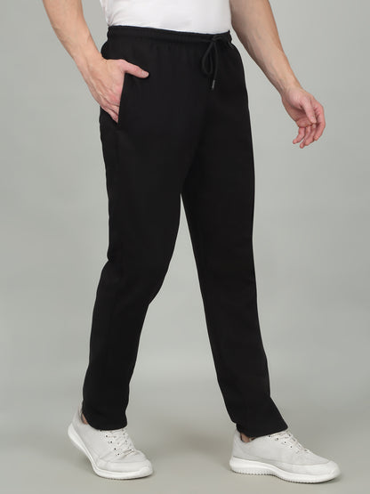 Men's Solid Black Trackpant