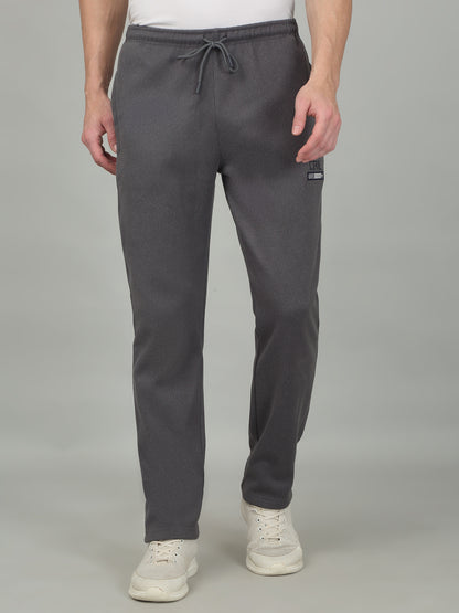 Men's Solid Grey Trackpant