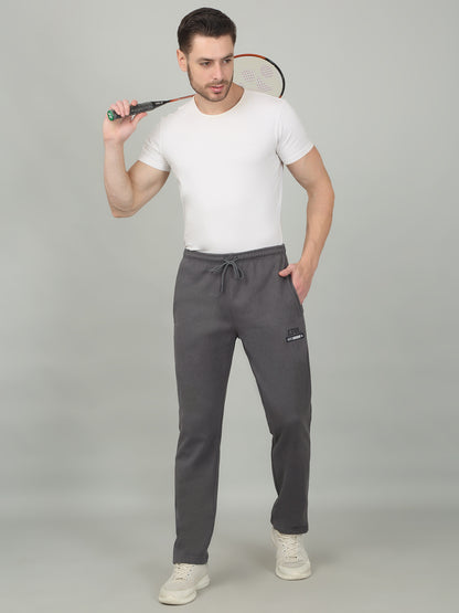 Men's Solid Grey Trackpant