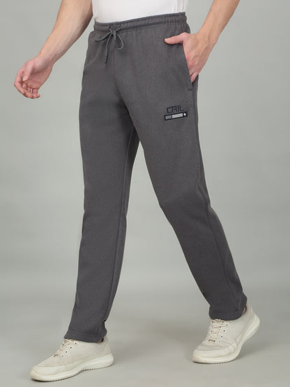 Men's Solid Grey Trackpant