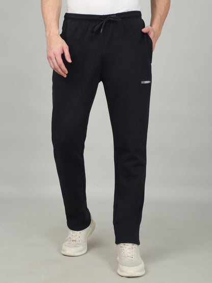 Men's Solid Navy Blue Trackpant