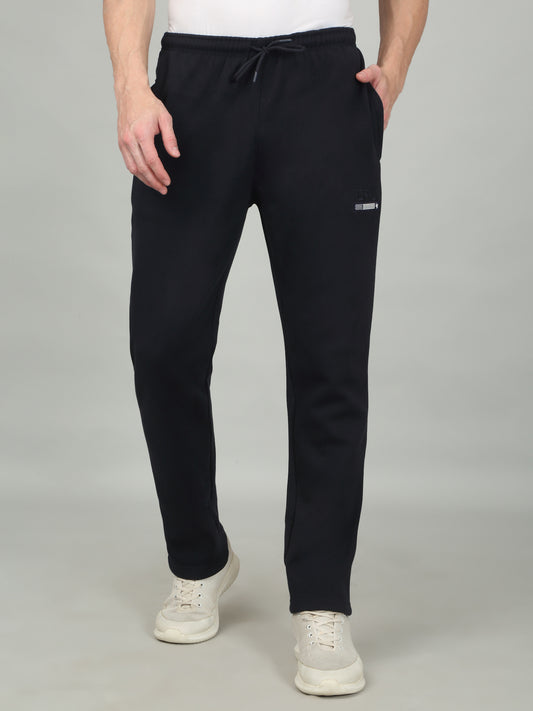 Men's Solid Navy Blue Trackpant