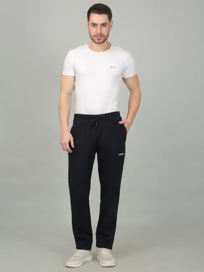 Men's Solid Navy Blue Trackpant