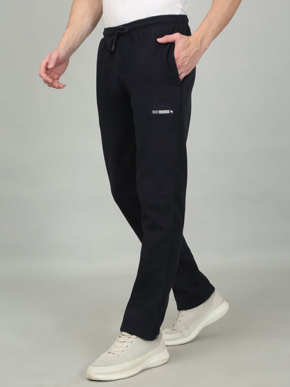 Men's Solid Navy Blue Trackpant