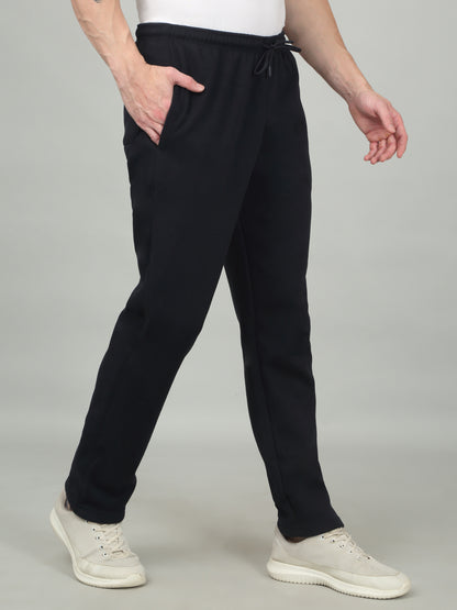 Men's Solid Navy Blue Trackpant