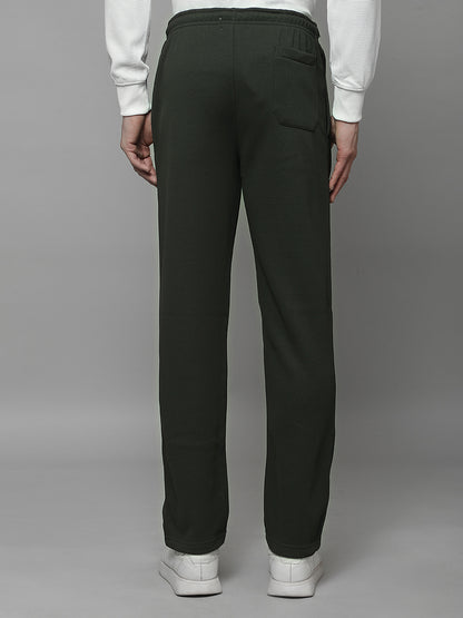 Track Pants for Men | Breathable & Soft with Color Fastness Regular Fit Fleece Solid Pattern Drawstring Closure