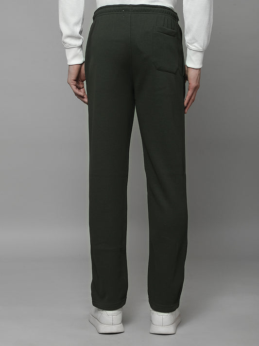 Track Pants for Men | Breathable & Soft with Color Fastness Regular Fit Fleece Solid Pattern Drawstring Closure