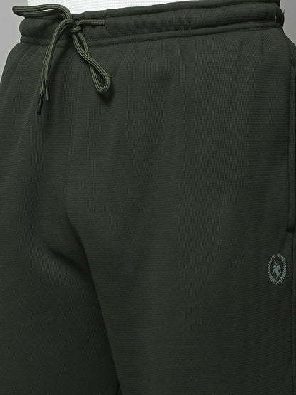 Track Pants for Men | Breathable & Soft with Color Fastness Regular Fit Fleece Solid Pattern Drawstring Closure