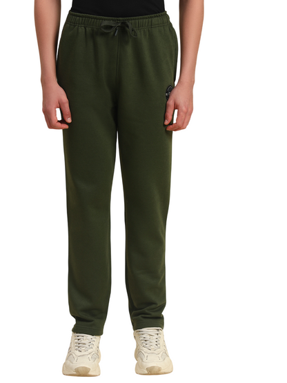 Track Pants for Men | Breathable & Soft with Color Fastness Regular Fit Fleece Fabric Solid Pattern Drawstring Closure
