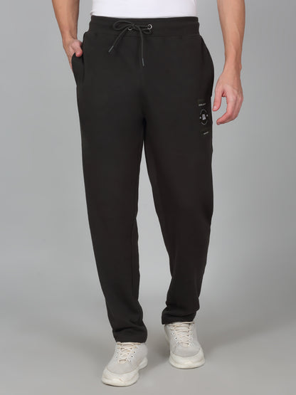 Men's Printed Green Regular Fit Casual Track Pant