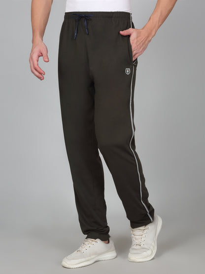 Men's Printed Green Regular Fit Casual Track Pant