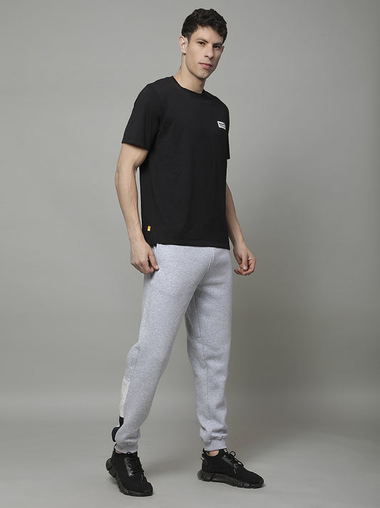 Track Pants for Men | Breathable & Soft with Color Fastness Regular Fit Fleece Solid Pattern Drawstring Closure