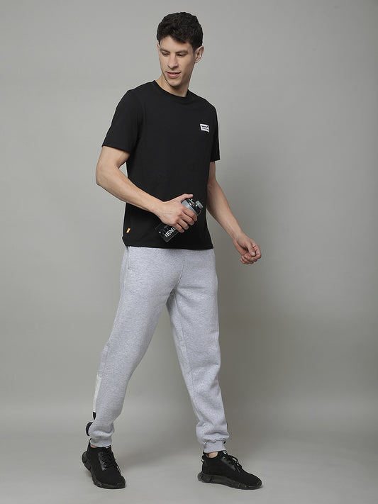 Track Pants for Men | Breathable & Soft with Color Fastness Regular Fit Fleece Solid Pattern Drawstring Closure