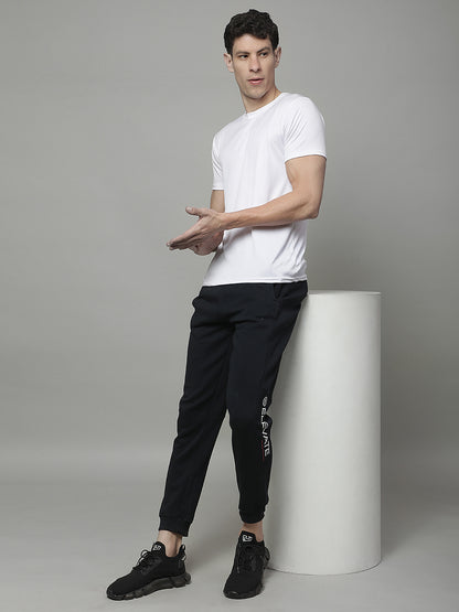 Track Pants for Men | Breathable & Soft with Color Fastness Regular Fit Fleece Solid Pattern Drawstring Closure