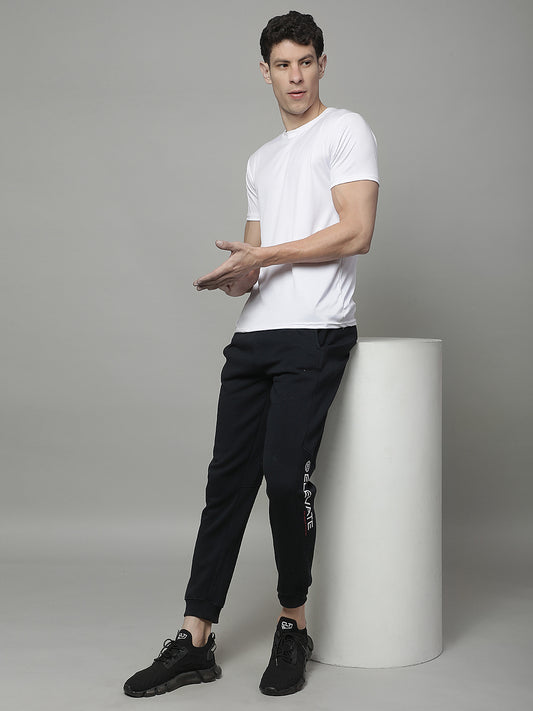 Track Pants for Men | Breathable & Soft with Color Fastness Regular Fit Fleece Solid Pattern Drawstring Closure