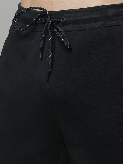 Track Pants for Men | Breathable & Soft with Color Fastness Regular Fit Fleece Solid Pattern Drawstring Closure