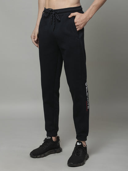 Track Pants for Men | Breathable & Soft with Color Fastness Regular Fit Fleece Solid Pattern Drawstring Closure