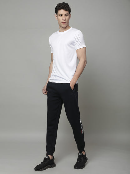 Track Pants for Men | Breathable & Soft with Color Fastness Regular Fit Fleece Solid Pattern Drawstring Closure