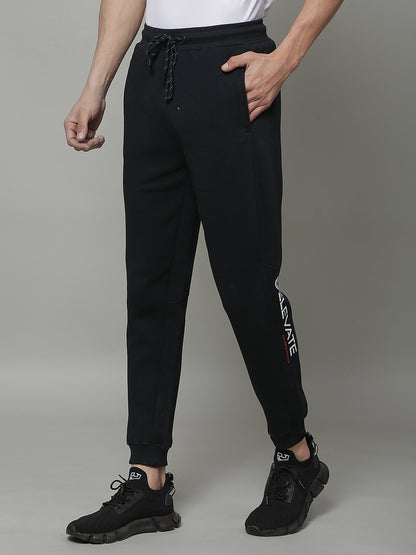 Track Pants for Men | Breathable & Soft with Color Fastness Regular Fit Fleece Solid Pattern Drawstring Closure