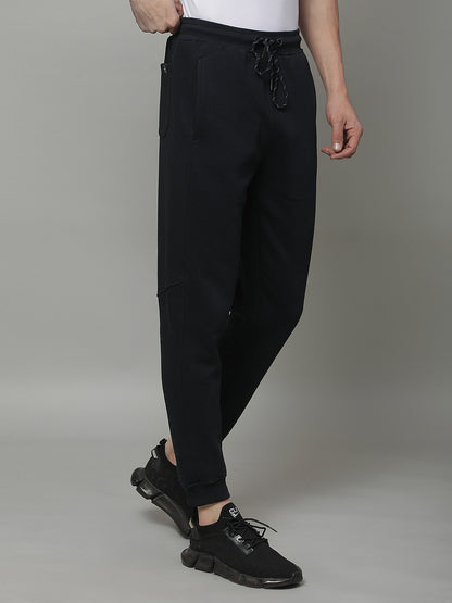Track Pants for Men | Breathable & Soft with Color Fastness Regular Fit Fleece Solid Pattern Drawstring Closure