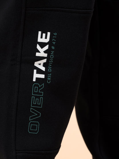 Track Pants for Men | Breathable & Soft with Color Fastness Regular Fit Poly Cotton Fabric Solid Pattern Drawstring Closure