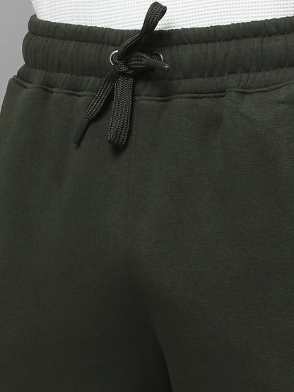 Track Pants for Men | Breathable & Soft with Color Fastness Regular Fit Fleece Solid Pattern Drawstring Closure