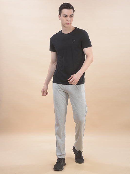 Track Pants for Men l Breathable & Soft with Color Fastness Regular Fit Poly Cotton Solid Pattern Drawstring Closure