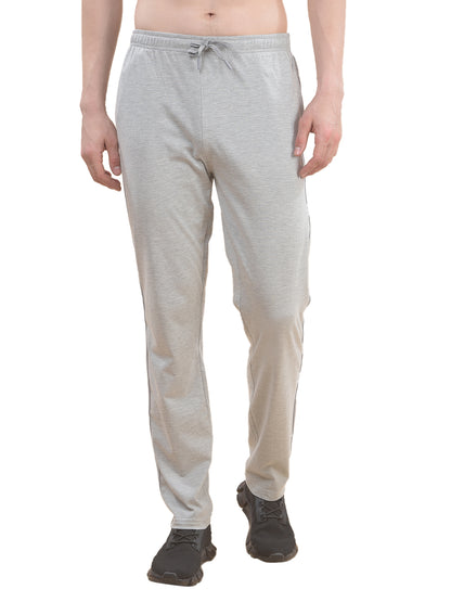 Track Pants for Men l Breathable & Soft with Color Fastness Regular Fit Poly Cotton Solid Pattern Drawstring Closure