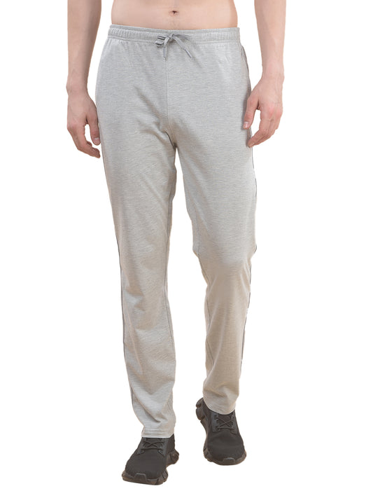 Track Pants for Men l Breathable & Soft with Color Fastness Regular Fit Poly Cotton Solid Pattern Drawstring Closure