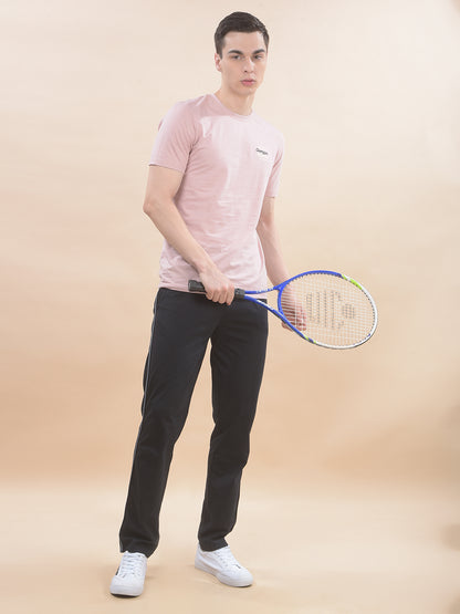 Track Pants for Men l Breathable & Soft with Color Fastness Regular Fit Poly Cotton Solid Pattern Drawstring Closure