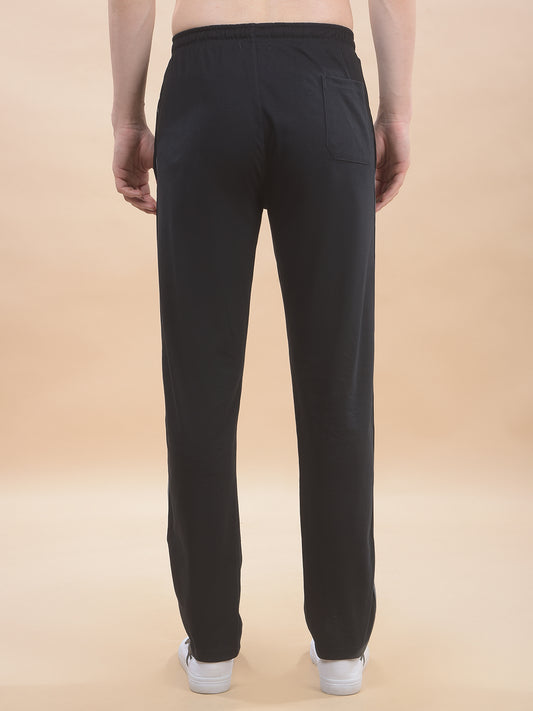 Track Pants for Men l Breathable & Soft with Color Fastness Regular Fit Poly Cotton Solid Pattern Drawstring Closure