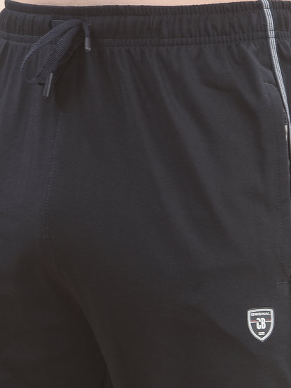Track Pants for Men l Breathable & Soft with Color Fastness Regular Fit Poly Cotton Solid Pattern Drawstring Closure