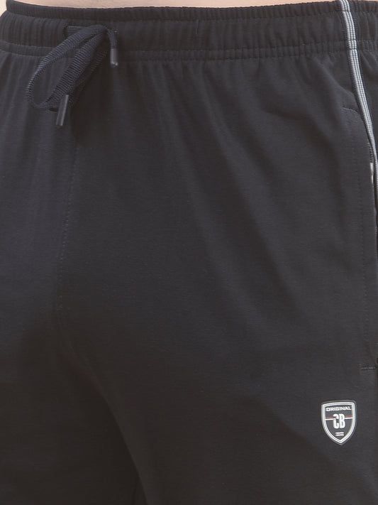 Track Pants for Men l Breathable & Soft with Color Fastness Regular Fit Poly Cotton Solid Pattern Drawstring Closure