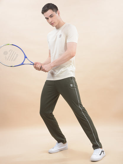 Track Pants for Men l Breathable & Soft with Color Fastness Regular Fit Poly Cotton Solid Pattern Drawstring Closure