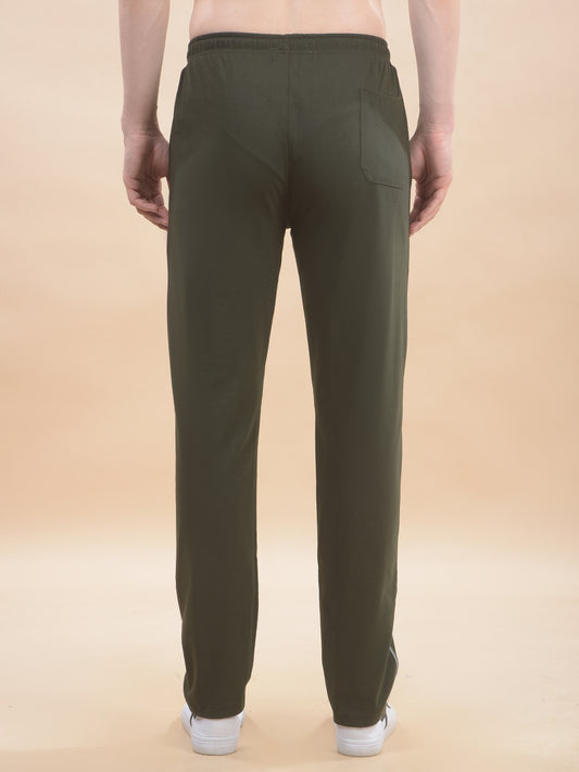 Track Pants for Men l Breathable & Soft with Color Fastness Regular Fit Poly Cotton Solid Pattern Drawstring Closure