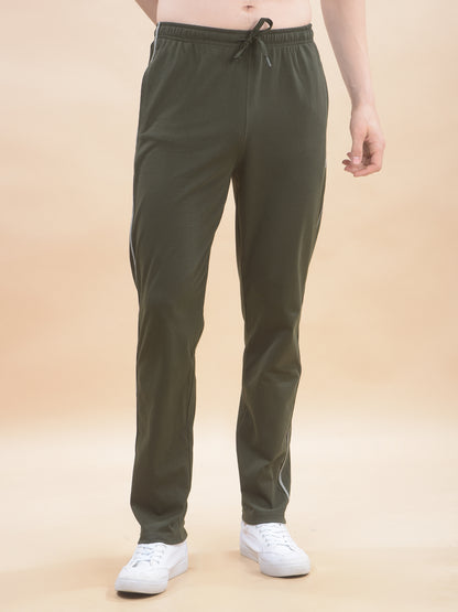 Track Pants for Men l Breathable & Soft with Color Fastness Regular Fit Poly Cotton Solid Pattern Drawstring Closure