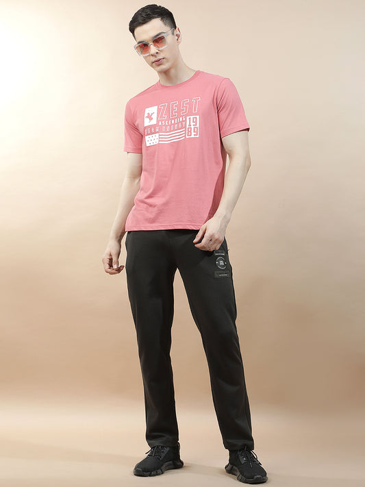 Track Pants for Men l Breathable & Soft with Color Fastness Regular Fit Polycotton Solid Pattern Drawstring Closure